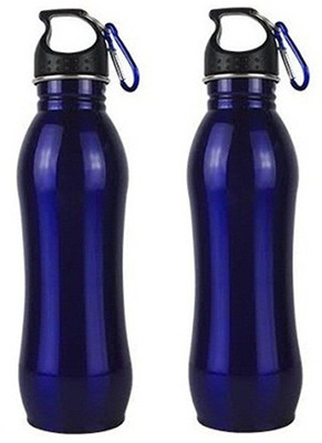 

Caryn opaque 750 ml Water Bottles(Set of 2, Blue)