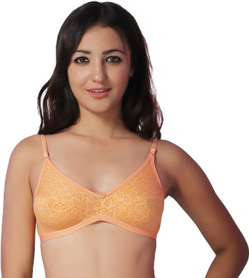

Ortan Girl's Full Coverage Non Padded Bra(Orange