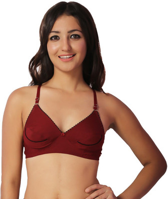 

Ortan Girl's Full Coverage Non Padded Bra(Multicolor, Maroon