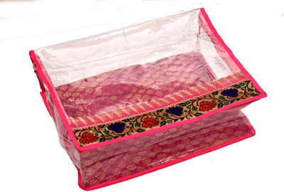 

Motherland Designer Spacious Multicolour Saree Cover MLDSC01(Pink, Multicolor)