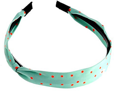 

Lilsta Green with pink polka dot hairband Hair Band(Multicolor)
