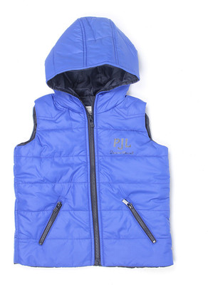 

Pepe Jeans Sleeveless Solid Boys Jacket, Royal