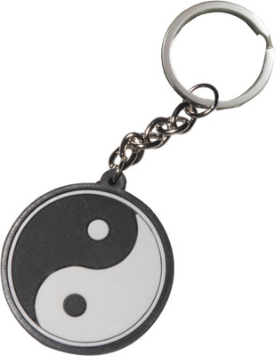 

Oyedeal Yin Yang Rubber Key Chain(Black, White)