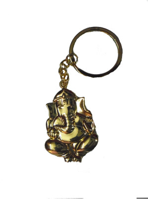 

Spot Deal Jabz639 Ganesha gold Full metal keychain Key Chain