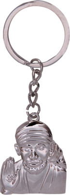 Oyedeal Shirdi Sai Baba Full Metal KYCN550 Key Chain(Silver)