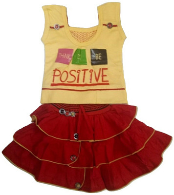 

Kid n Kids Girls Party(Festive) Top Skirt(Multicolor, Multicolour