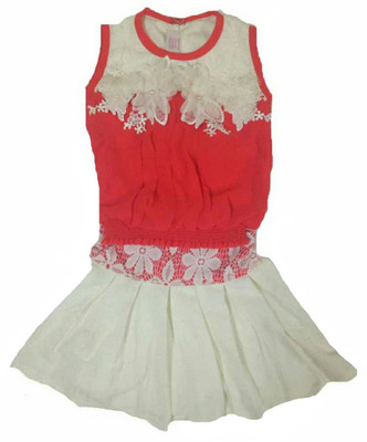 

Kid n Kids Girls Party(Festive) Top Skirt(Multicolor, Multicolour