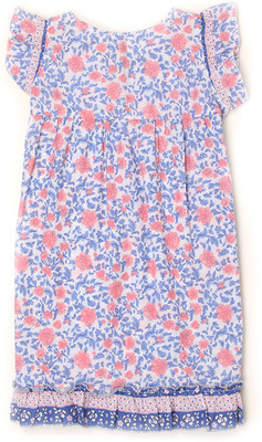 

Pepe Jeans Girls Midi/Knee Length Casual Dress(Multicolor, Half Sleeve, Multi