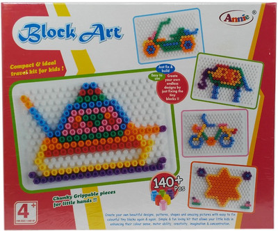 

HALO NATION Block Art - Play & Learn Alphabet , Number & Also Create Designs on Board - Annie(Red)