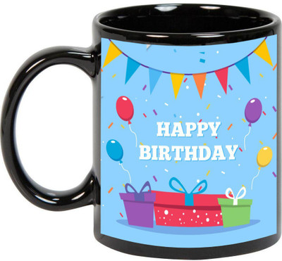 

Awesum Happy Birthday High Quality Special Gifting Ceramic Mug(350 ml), Black