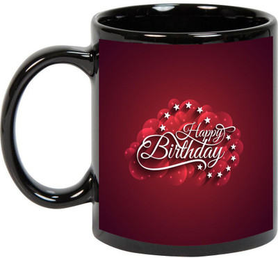 

Awesum Happy Birthday Strong Ceramic Mug(350 ml), Black