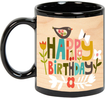 

Awesum Happy Birthday- Best Gift Ceramic Mug(350 ml), Black