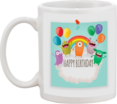 

Awesum Happy Birthday Lovable Gift Ceramic Mug(350 ml), White
