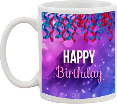 

Awesum Happy Birthday Specially Designed Ceramic Mug(350 ml), White