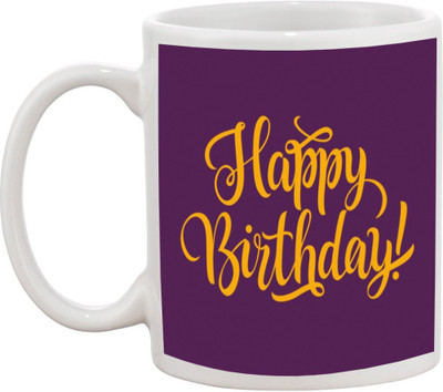 

Awesum Happy Birthday High Quality Ceramic Mug(350 ml), White