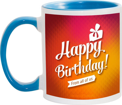 

Awesum Happy Birthday-to Dear one's Ceramic Mug(350 ml), Multicolor