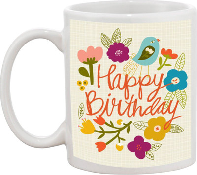 

Awesum Happy Birthday, Best Gift Ceramic Mug(350 ml), White