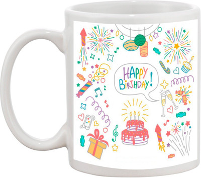 

Awesum Happy Birthday- Special Ceramic Mug(350 ml), White