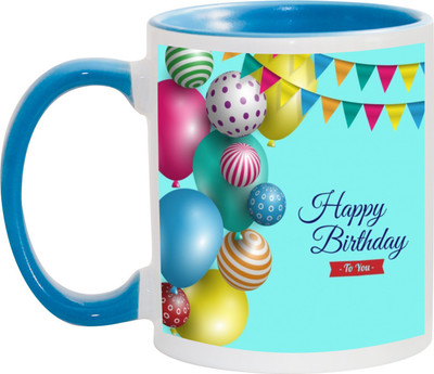

Awesum Happy Birthday to You Gifting Special Day Ceramic Mug(350 ml), Multicolor
