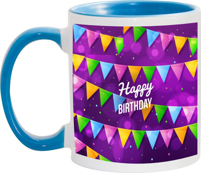 

Awesum Happy Birthday Precious Ceramic Mug(350 ml), Multicolor