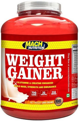 

Mach Nutrition Weight Gainer Weight Gainers/Mass Gainers(2000 g, Chocolate)