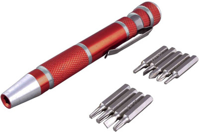 

Asraw 9 In 1 Pen Screwdriver Impact Screwdriver Set, Red
