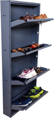 

Clever Steel Shoe Stand(Grey, 4 Shelves)