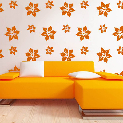 

Arhat Stencils FLORAL ASR-E145 GLOSSY PVC (Wall Décor & Art) Stencil(Pack of 2, FLORAL)