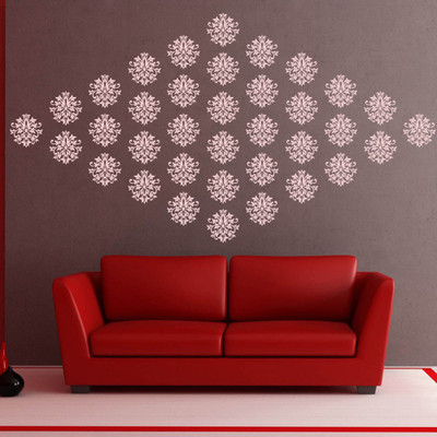 

Arhat Stencils DAMASK ASR-E153 GLOSSY PVC (Wall Décor & Art) Stencil(Pack of 1, DAMASK)