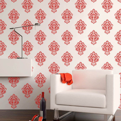 

Arhat Stencils DAMASK ASR-E166 GLOSSY PVC (Wall Décor & Art) Stencil(Pack of 1, DAMASK)