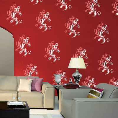 

Arhat Stencils FLORAL ASR-E189 GLOSSY PVC (Wall Décor & Art) Stencil(Pack of 1, FLORAL)