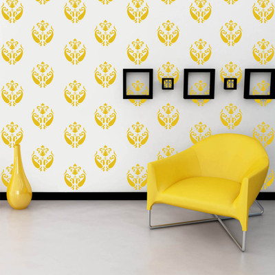 

Arhat Stencils DAMASK ASR-E183 GLOSSY PVC (Wall Décor & Art) Stencil(Pack of 1, DAMASK)