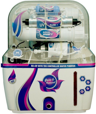 

Aquagrand AQUA SWIFT 10 Ltr RO + UV + UF + TDS Water Purifier(White)