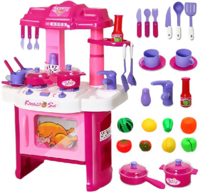 

vbenterprise Kitchen Set Toy Accessory(NA Pink)