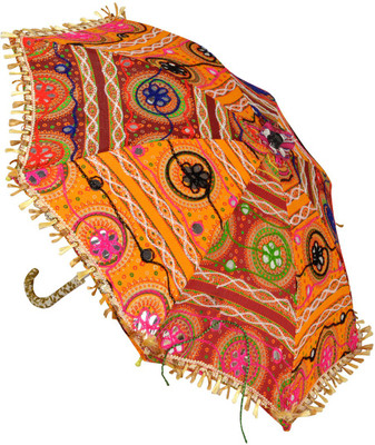 

Lal Haveli Cotton Women Sun Umbrella(Multicolor)