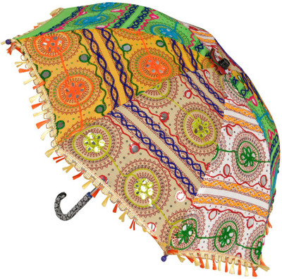 

Lal Haveli Wedding Party Decoration Cotton Ladies Sun Umbrella(Multicolor)