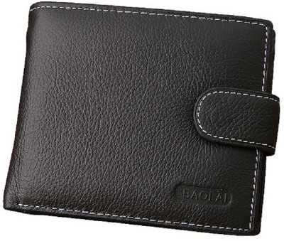 

Beallerry Men Black Genuine Leather Wallet(7 Card Slots), Black-09