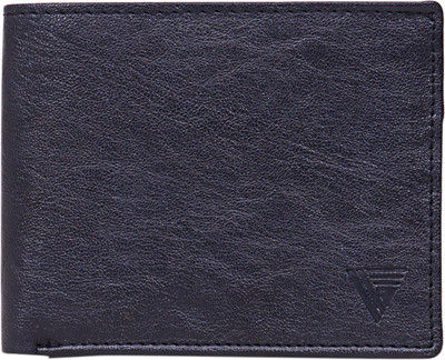 

Vermello Men Blue Artificial Leather Wallet(3 Card Slots)