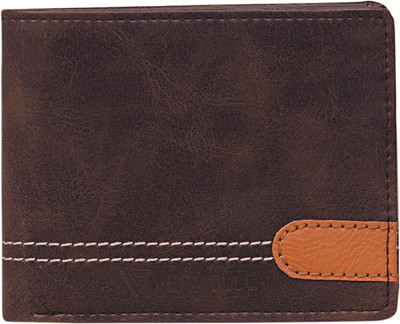 

Vermello Men Brown Artificial Leather Wallet(6 Card Slots)