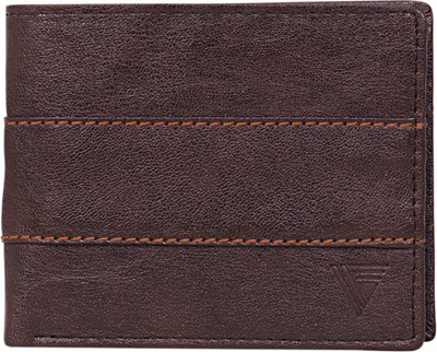 

Vermello Men Brown Artificial Leather Wallet(3 Card Slots)
