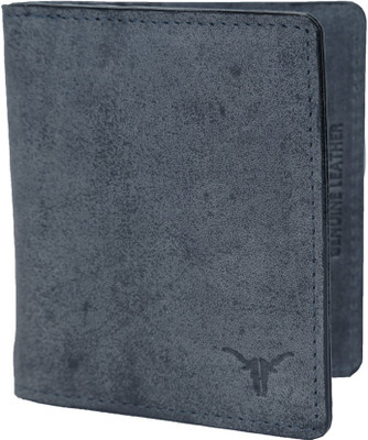 

Hidekraft Men Grey Genuine Leather Money Clip(6 Card Slots), Navy