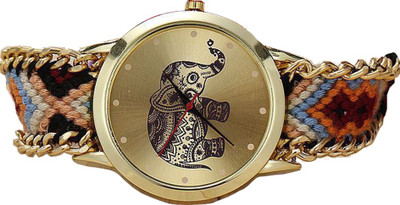 

SPINOZA fabric multicoloured fancy and attractive belt geneva 06S03 Watch - For Girls