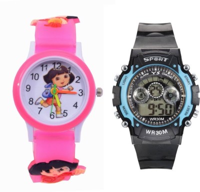 Zest4Kids Dora with Seven colours Watch  - For Men   Watches  (Zest4Kids)