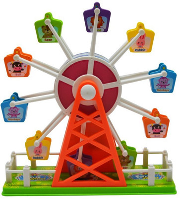 

Trinkets & More Ferris Wheel London Eye | Giant Wheel with Clap Sensor Music and Lights | Visual and Auditory Stimulation | Educational Toy Fun for Kids 3+ Years(Multicolor)