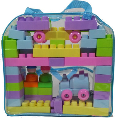 

HALO NATION Blocks Play and Learn set - 54 pcs(Multicolor)