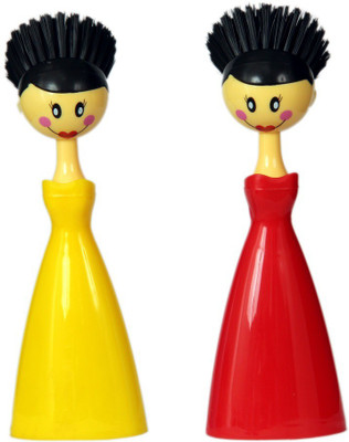 

FullHouz Plastic Wet and Dry Brush(Multicolor, Pack of 2)