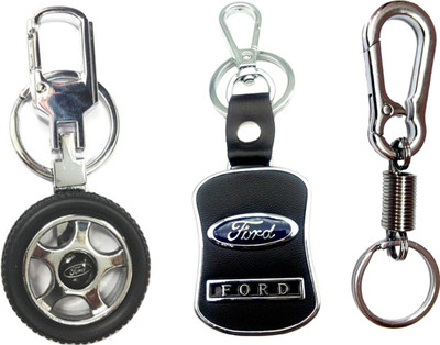 

City Choice New Combo of Ford Hook Locking Key Chain(Multicolor)
