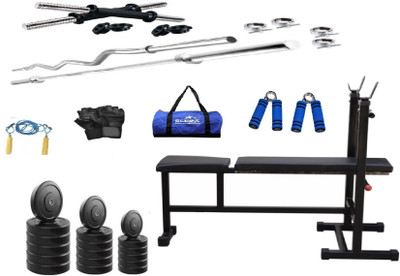 

Star X 100 KG PVC Weight with rods, 3 in 1 bench's Home Gym Combo Home Gym Combo(Above 120 kg)