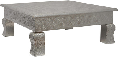 

Pavitra Ghar 15'' x 15'' x 6'' Aluminium Coated Chowrang Wooden, Aluminium Home Temple(Height: 38 cm)