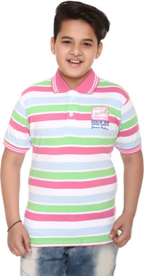 

Shaun Boys Printed Cotton T Shirt(Pink, Pack of 1